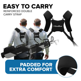 NovaTour Phantom Black golf bag insulated cooler pocket keeps beverages cold during play