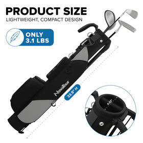 NovaTour Phantom Black golf bag waterproof pocket protects valuables in wet conditions