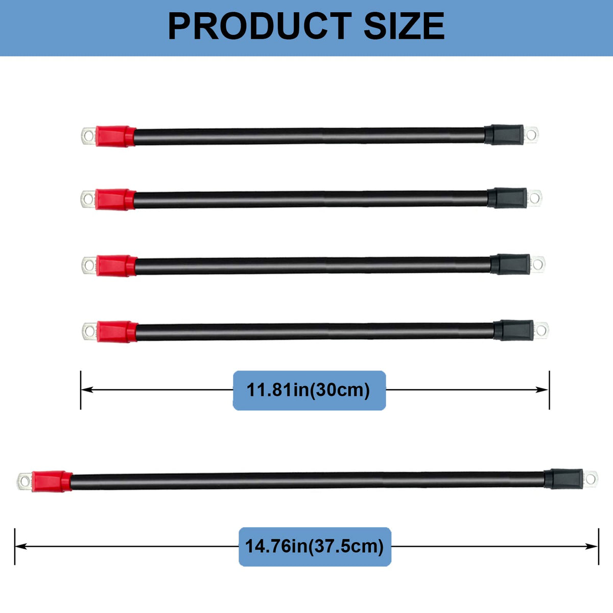 NOVINO 4-gauge copper core cables delivering strong amperage.