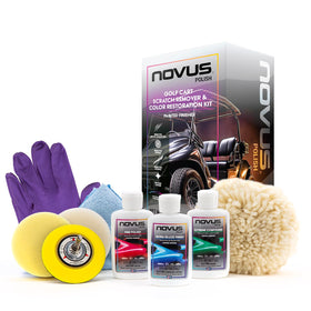 Novus 7765 front view with glossy refreshed golf cart paint.