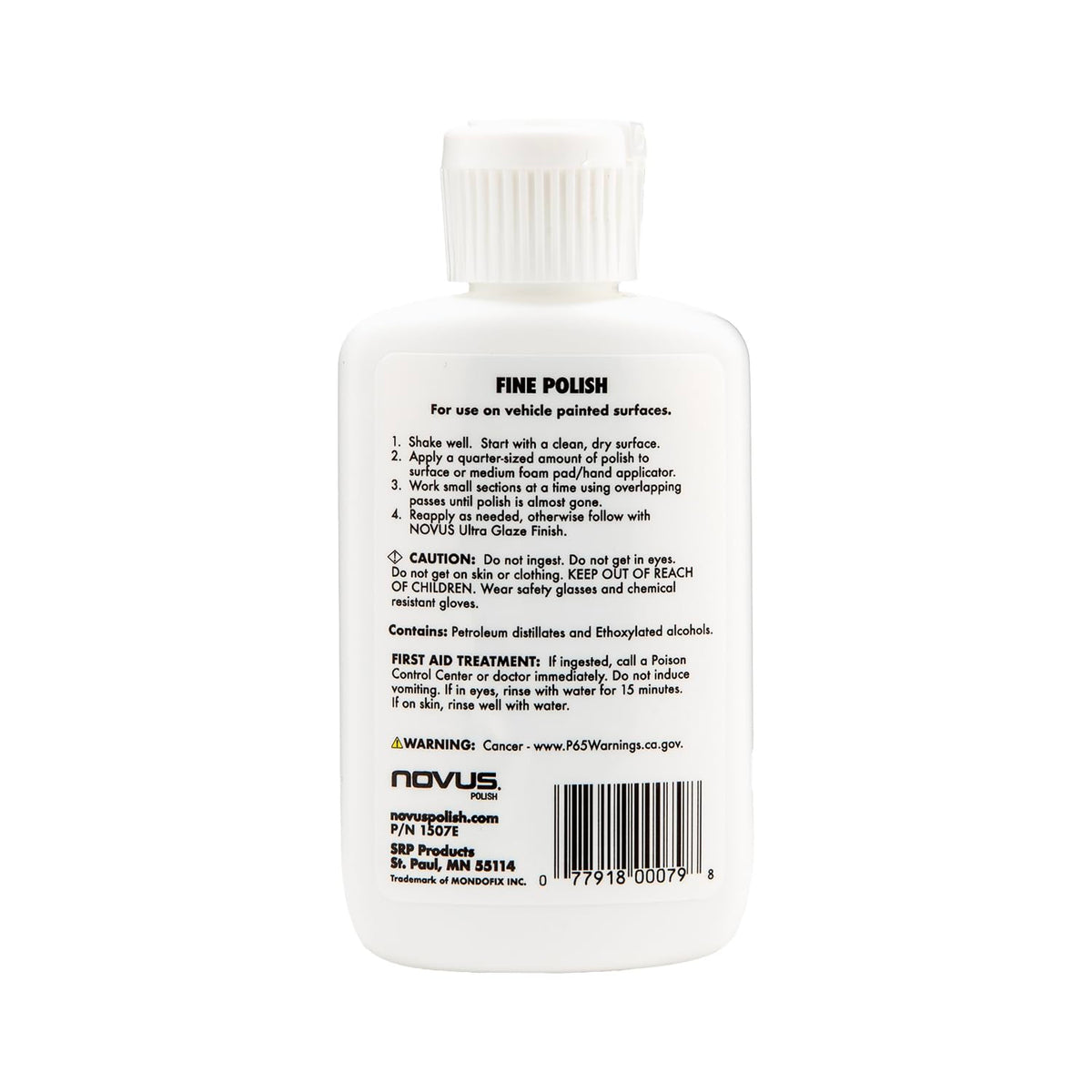 Novus 7765 open kit with bottles and cloths.