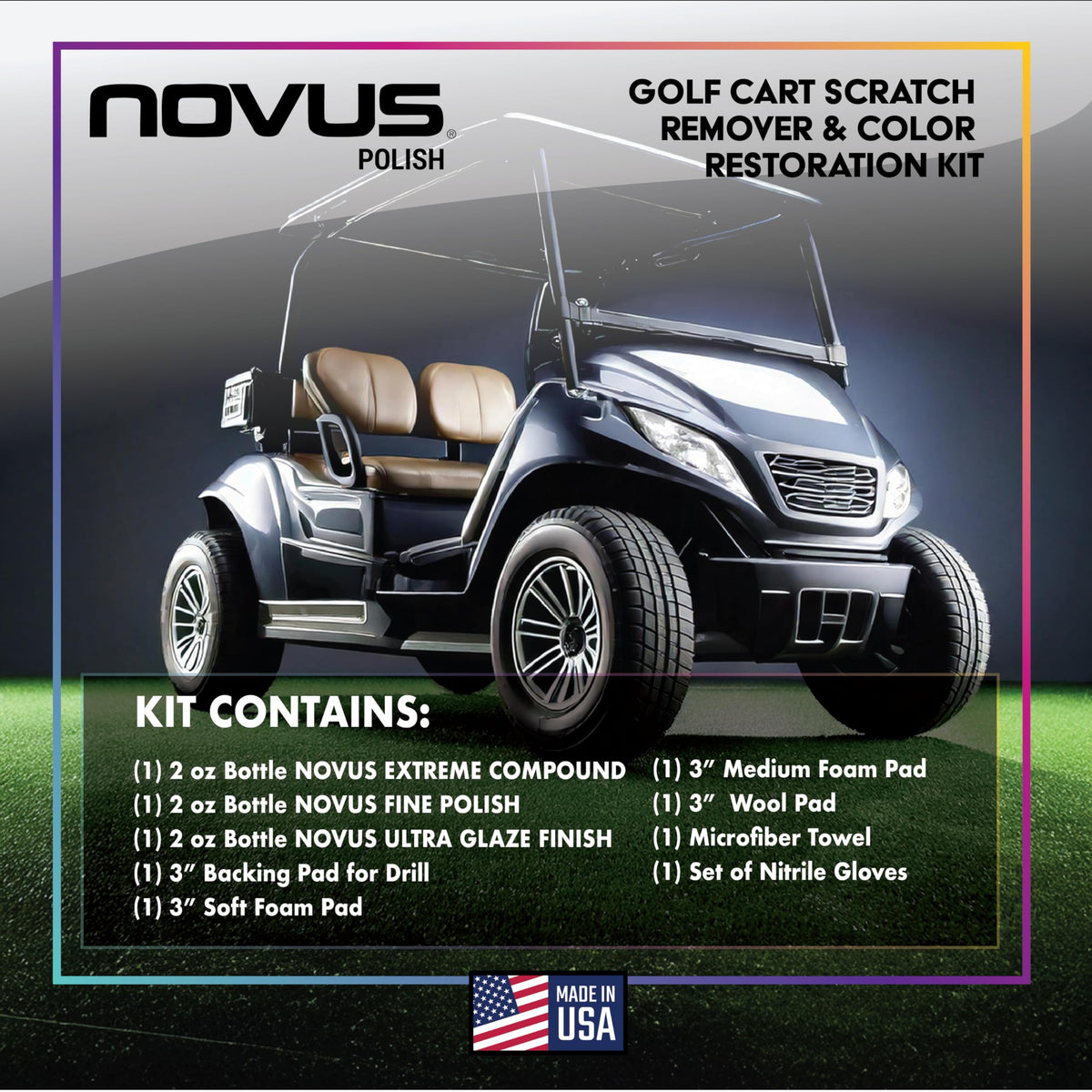 Novus 7765 paint polish cloth applying smooth finish.