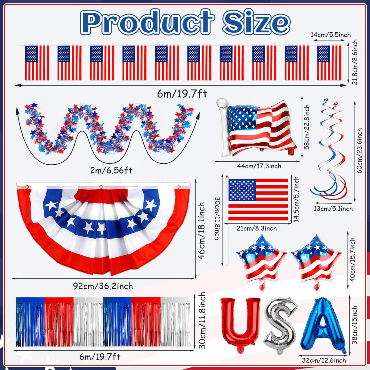 NOVWANG small hand flags provide quick patriotic accents