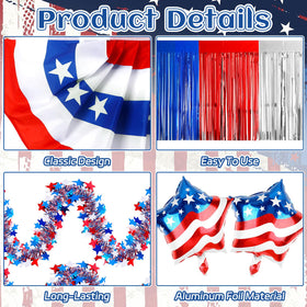 NOVWANG USA foil balloons brighten the Independence Day display