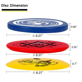 NQV disc pattern designs featuring anime character, eagle, hexagram for visual variety