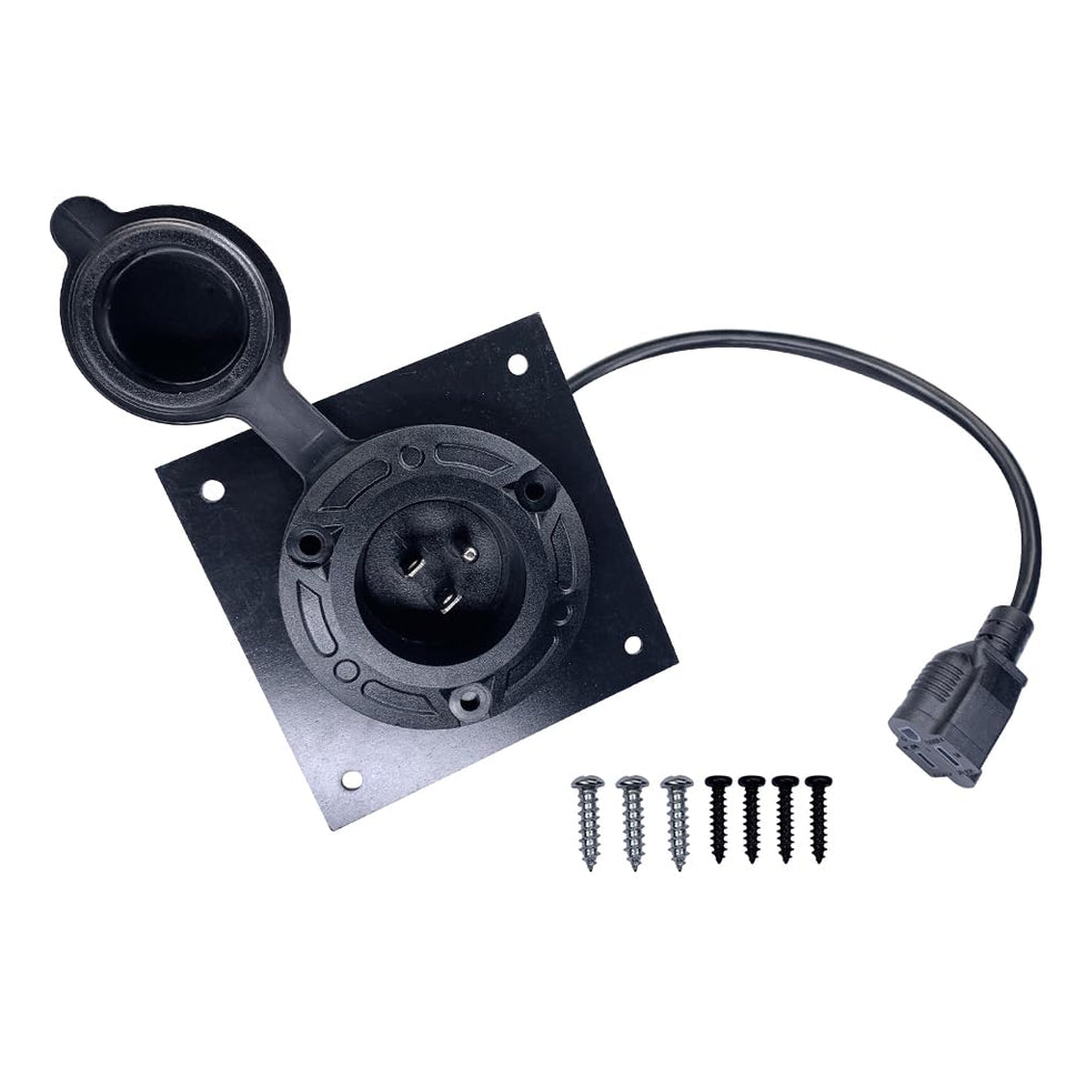 Nsagexw EZGO TXT36 port cover front view preserving factory aesthetics and neat wiring.