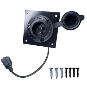 Nsagexw EZGO TXT36 port cover side view demonstrating secure, tidy installation.