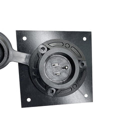 Nsagexw EZGO TXT36 port cover preventing dust and water exposure during outdoor charging.