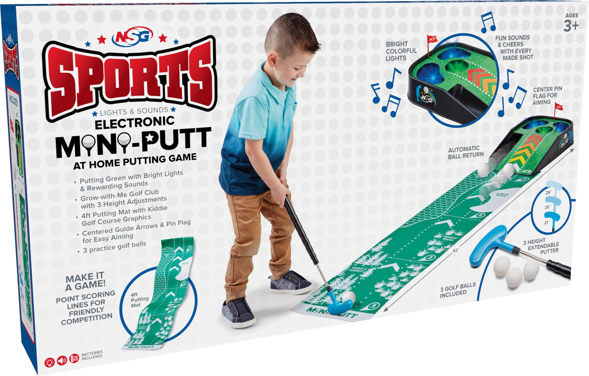 NSG LED lights and cheers create a responsive mini-golf experience