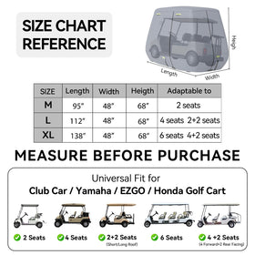 Nukugula 800D cover side view demonstrates full cart protection.