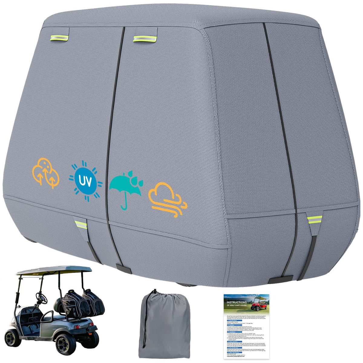 Nukugula 800D front view showing universal fit and weather protection.