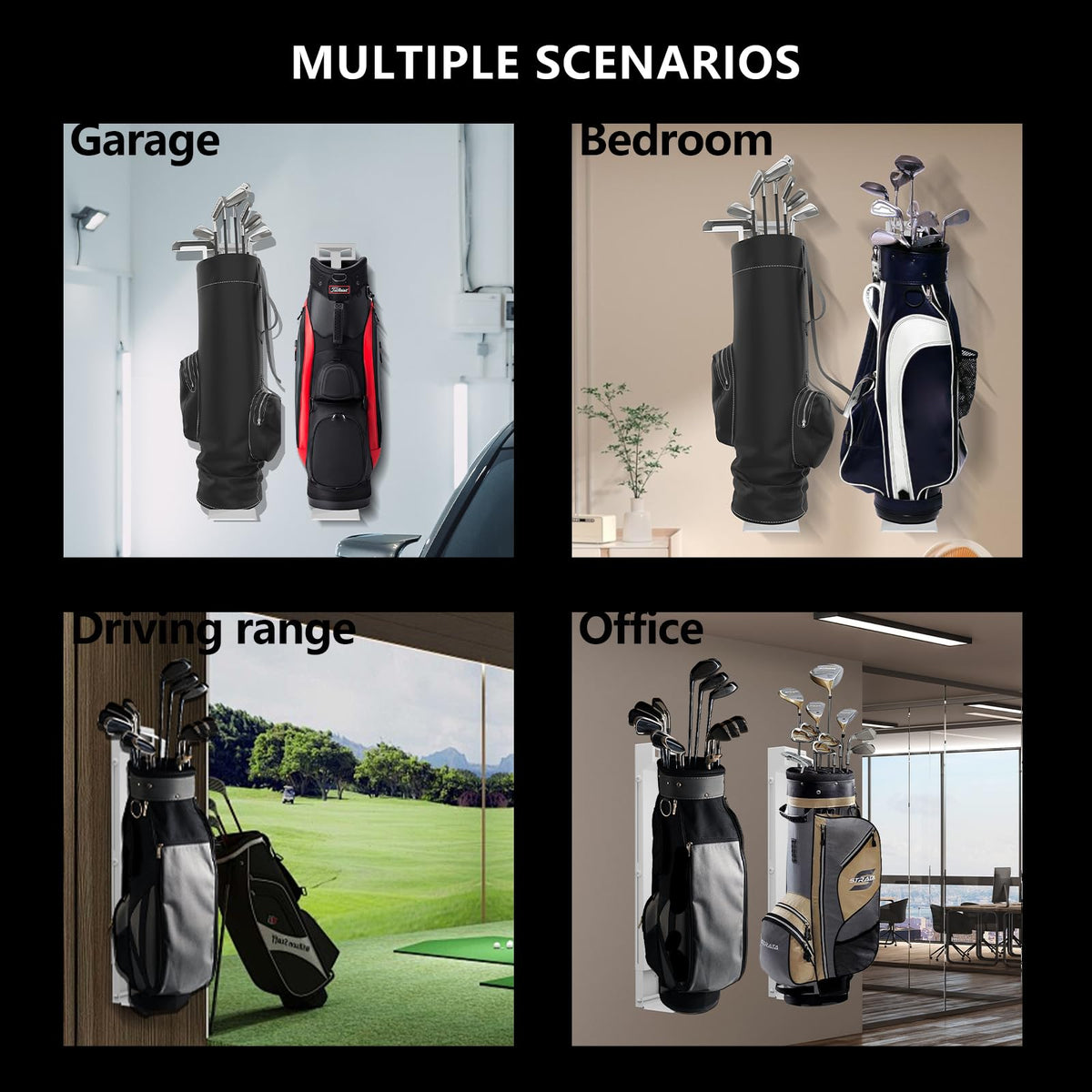 NULTRUMA adjustable sliding hook fits bags over 31 inches for a versatile fit.