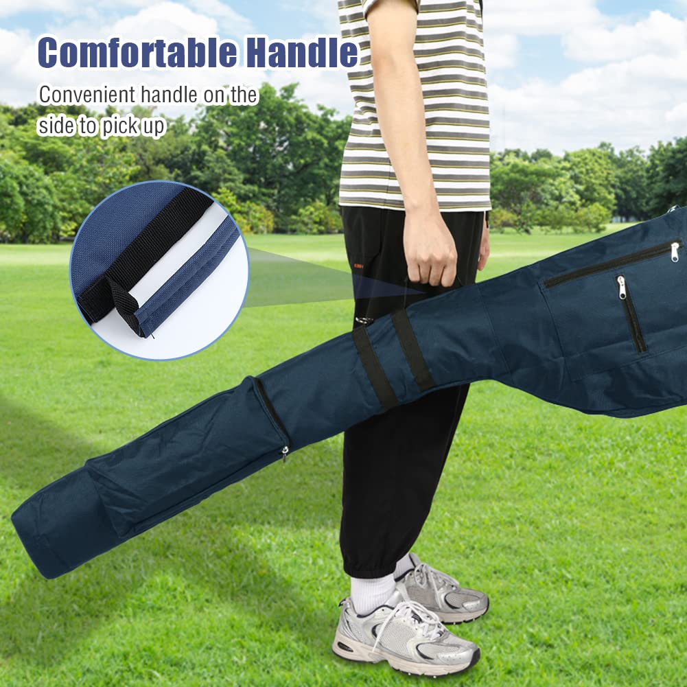 Number-one golf bag with padded shoulder straps for comfortable carrying.
