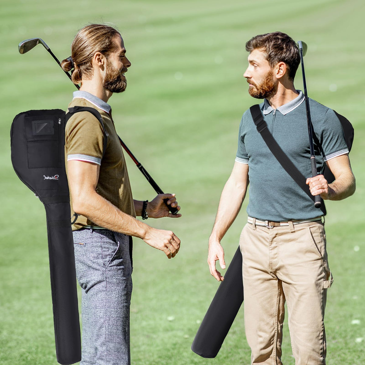 Number-one golf bag adjustable sling strap for comfortable rounds.