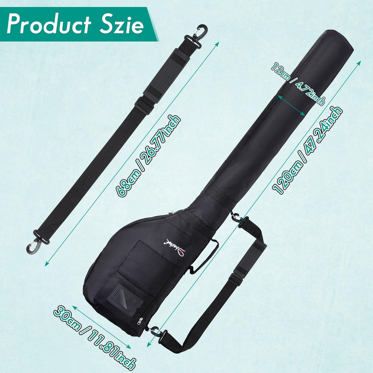 Number-one bag holds 3-7 clubs for practice and quick rounds.