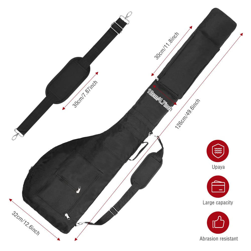 Number-one golf club bag interior shows space for 8-10 clubs and essentials.
