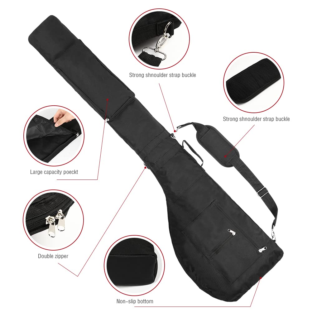 Number-one golf club bag padded shoulder strap enhances carrying comfort.