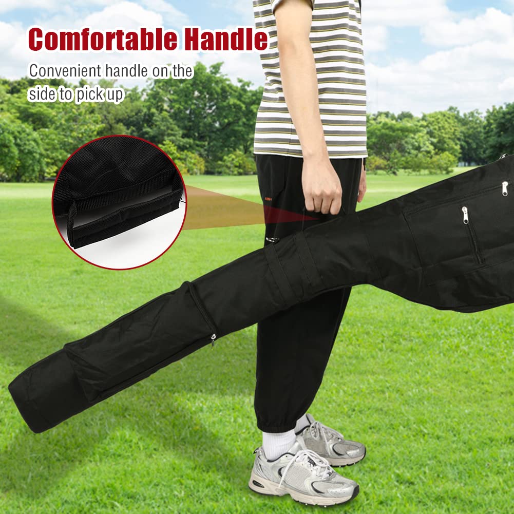 Number-one golf club bag waterproof zipper protects gear from rain.
