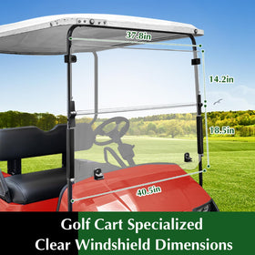 Nuojinsi EZGO TXT windshield installation kit; no drilling required.