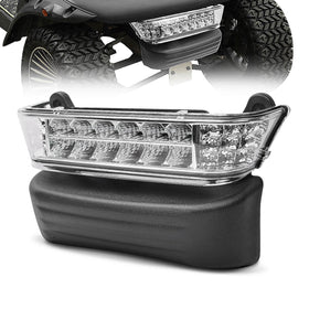 Nuojinsi LED headlight on Club Car Precedent front view for brighter night visibility