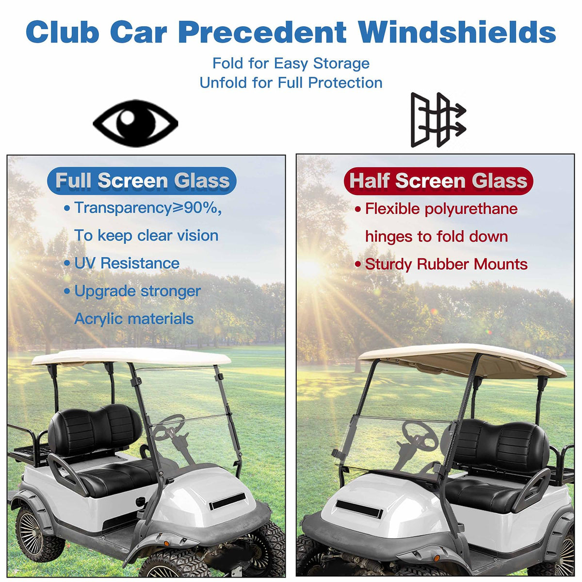 Nuojinsi UV and impact resistant windshield for sturdy protection