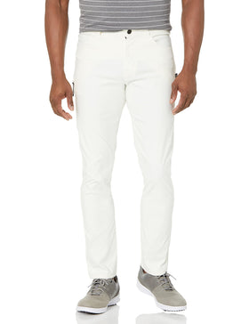 Oakley Transition Pant Arctic White front view showing a sleek jogger silhouette and DWR-inspired finish