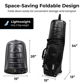 OBERIS 1680D fabric bag resists wear and weather for rugged travel