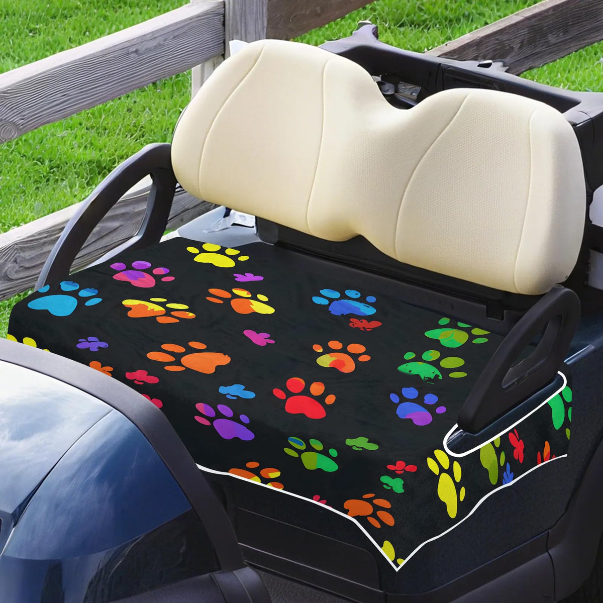 Absorbent polyester fabric keeps seats cooler and drier.