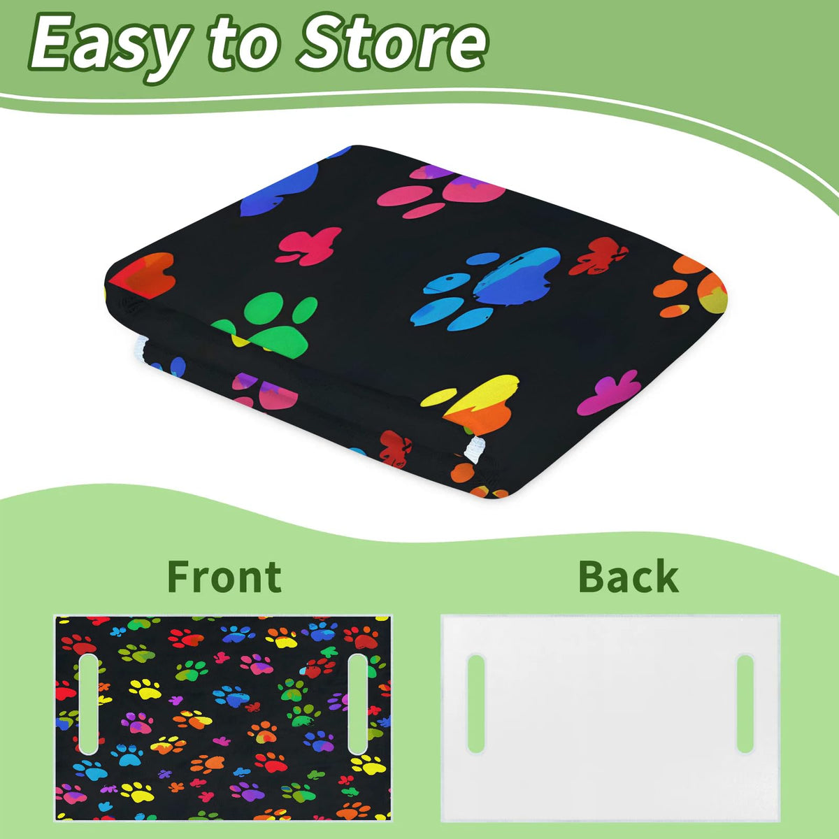 Obtravar Pawprint cover is machine washable for quick cleaning.