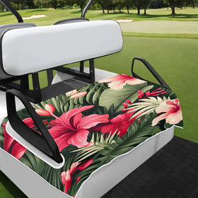 Obtravar tropical pineapple seat cover protects two-seat golf cart seats with vibrant pattern