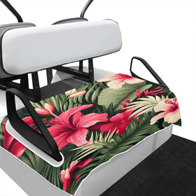 Obtravar pineapple flower design adds color to golf cart interior