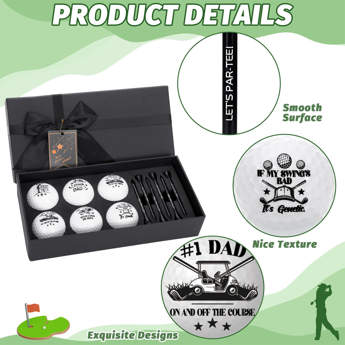OBUSATT lightweight golf ball at 1.3 oz supports easier swing and carry