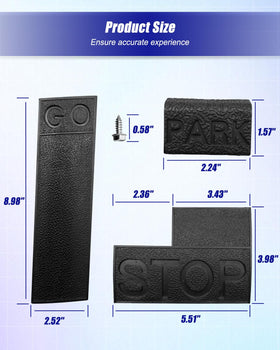 OCHIKI brake pedal pad with anti-slip texture, safer stopping in wet conditions.