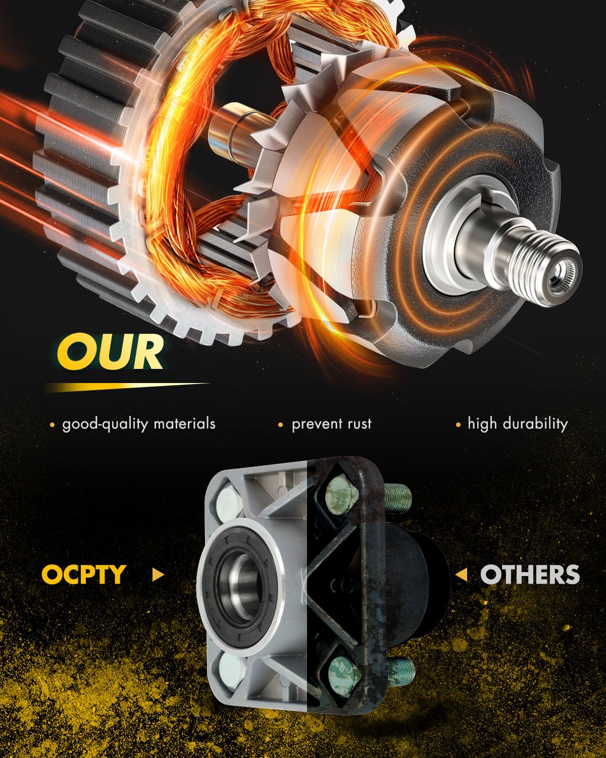 OCPTY easy-install hub design speeds maintenance.