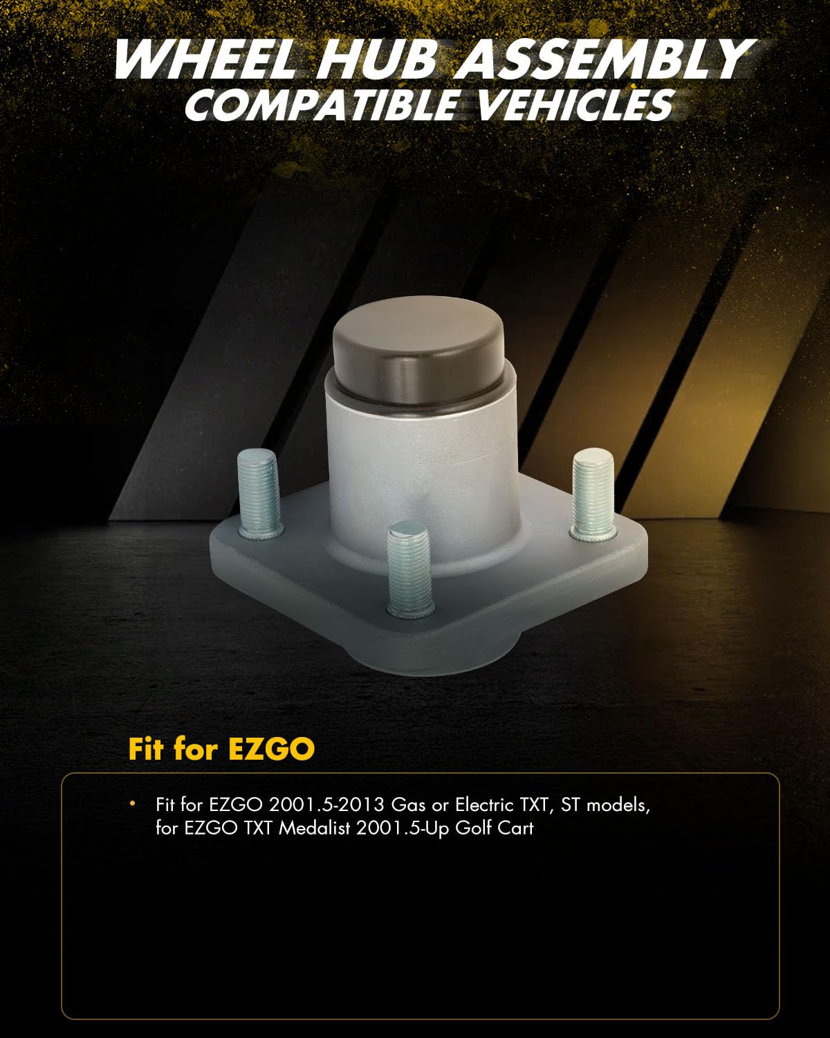 OCPTY wheel hub bearings and races kit ensures smooth rotation.