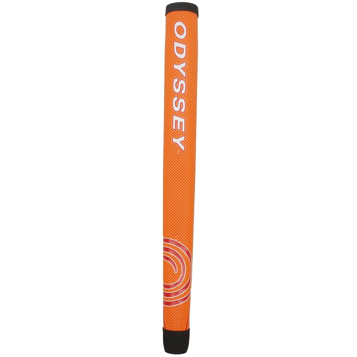 Odyssey 571027 Putter Grip Mid JV orange front view improves grip and alignment.