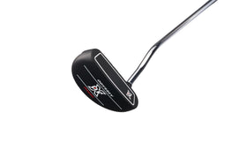Odyssey DFX putter with black finish and soft insert for smooth feel.