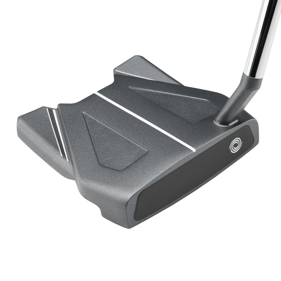 Odyssey DFX putter with charcoal finish and left-handed 33-inch profile for precise alignment.