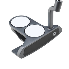 Odyssey DFX putter with charcoal finish highlights head shape for precise alignment.