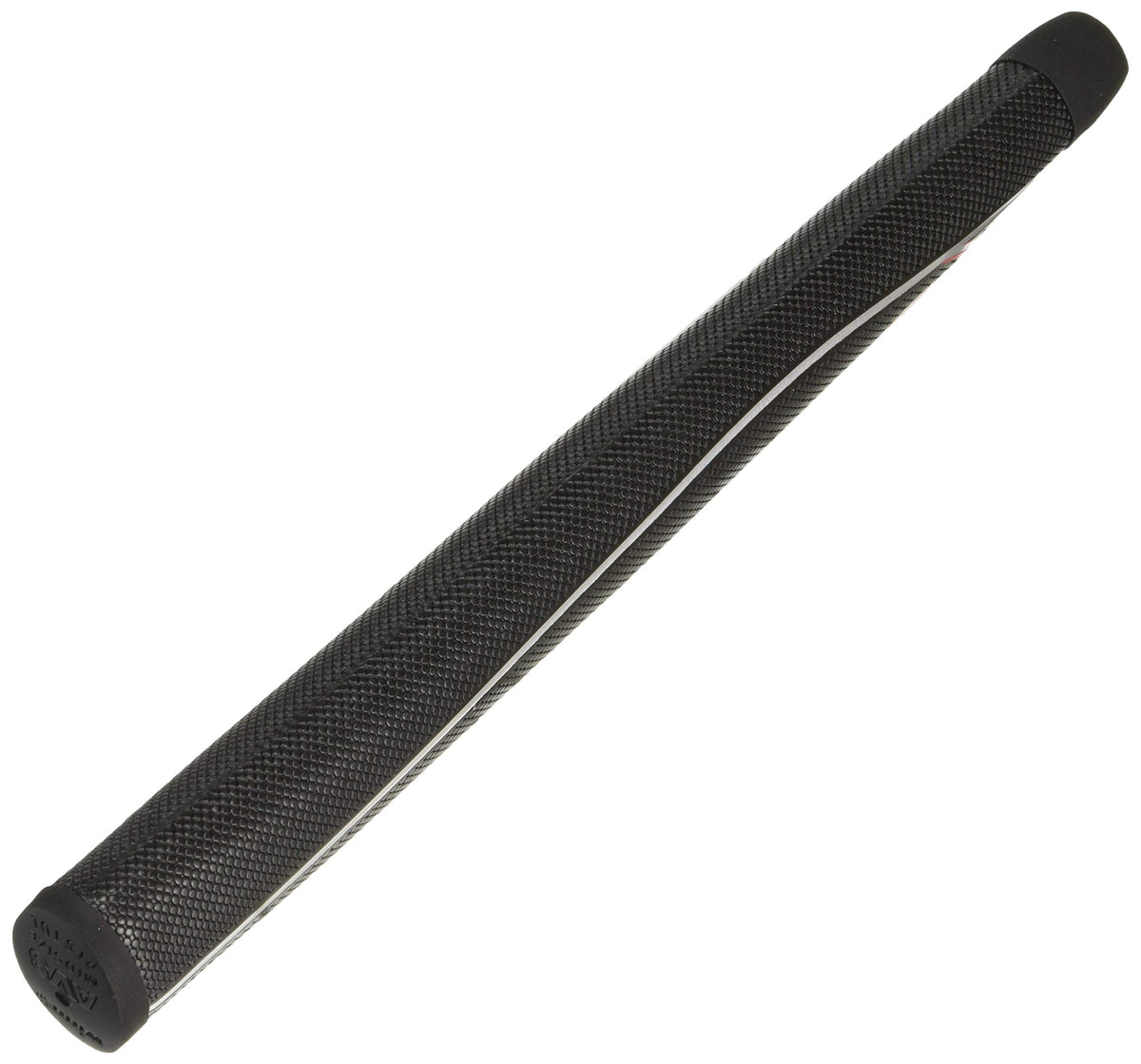 Odyssey Mid JV black grip highlighting comfortable synthetic rubber feel.