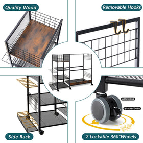 OEERDER Golf Bag Organizer shelves for shoes hats and gear in a tidy setup