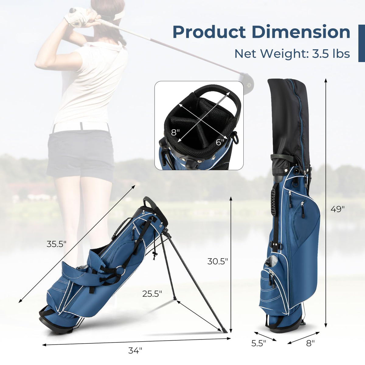 OFFICEJOY four-club dividers keep clubs separated and protected during play.