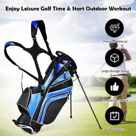 OfficeJoy blue design golf stand bag adds modern style