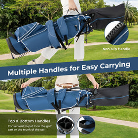 OFFICEJOY bag with pockets and zippers for organized storage on course.