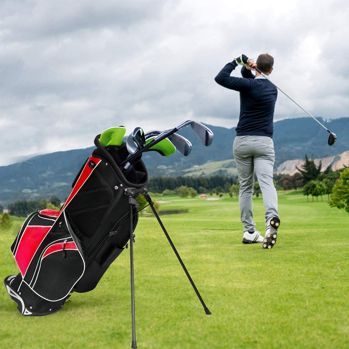 OFFICEJOY Compact design fits easily in trunks and campers between rounds.