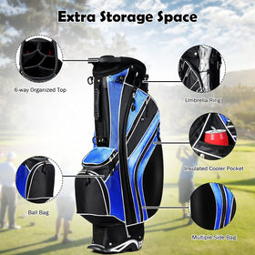 OfficeJoy golf stand bag features dual straps for comfortable, balanced transport