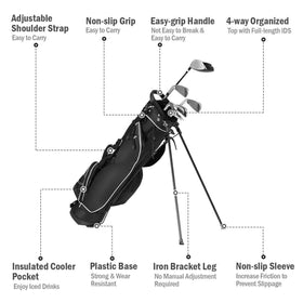 OFFICEJOY golf stand bag durable polyester base