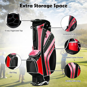 OFFICEJOY Lightweight golf bag with dual straps for comfortable carry.