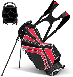 OFFICEJOY Golf Stand Bag with stable aluminium legs for hands-free setup on greens.