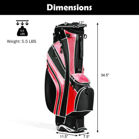 OFFICEJOY Golf Stand Bag umbrella holder keeps you prepared on course.